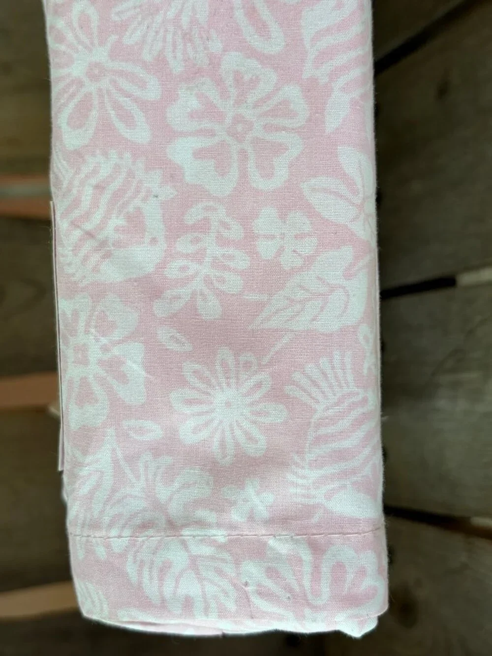NEW Laura Ashley Twin Size POOL FROLIC - PINK Sheet Set 100% Percale Cotton